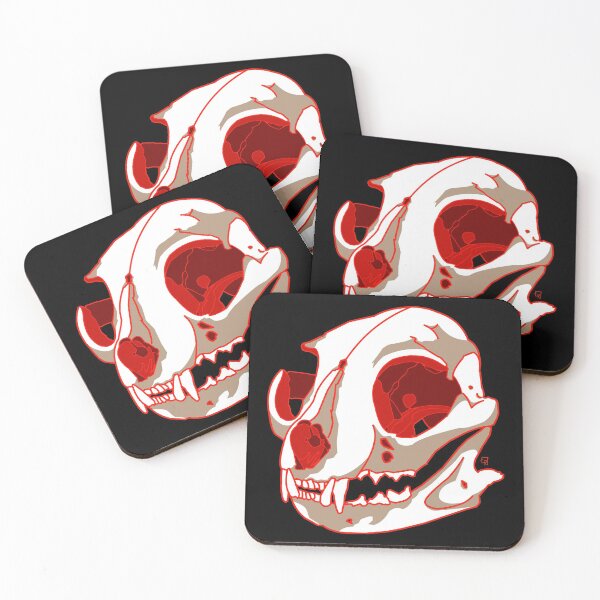 Item preview, Cat skull and flesh red designed and sold by LR-7.