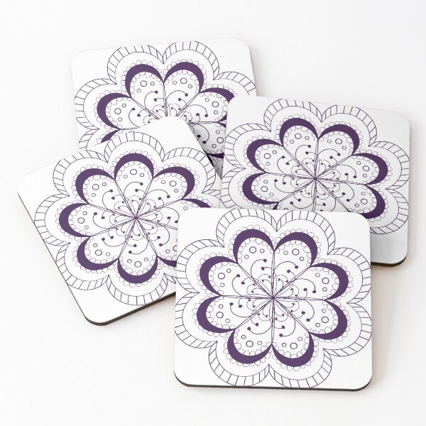 Aperçu de l'œuvre Fleur mauve créée et vendue par Halo-Art.