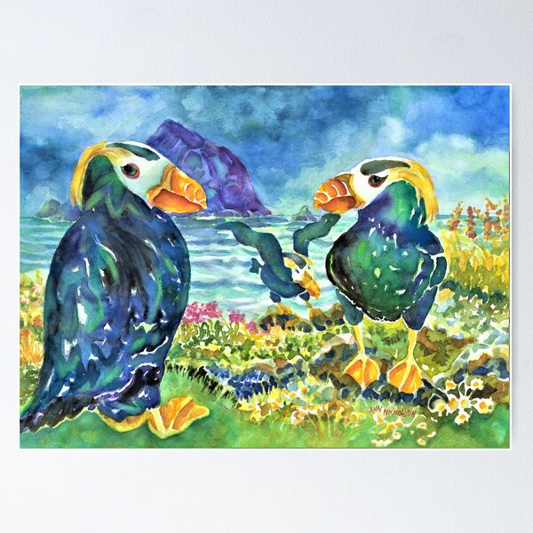Item preview, Puffins designed and sold by Ann Nicholson.