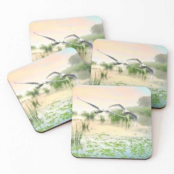 Item preview, Mute Swans at Marshes designed and sold by FineArtography.