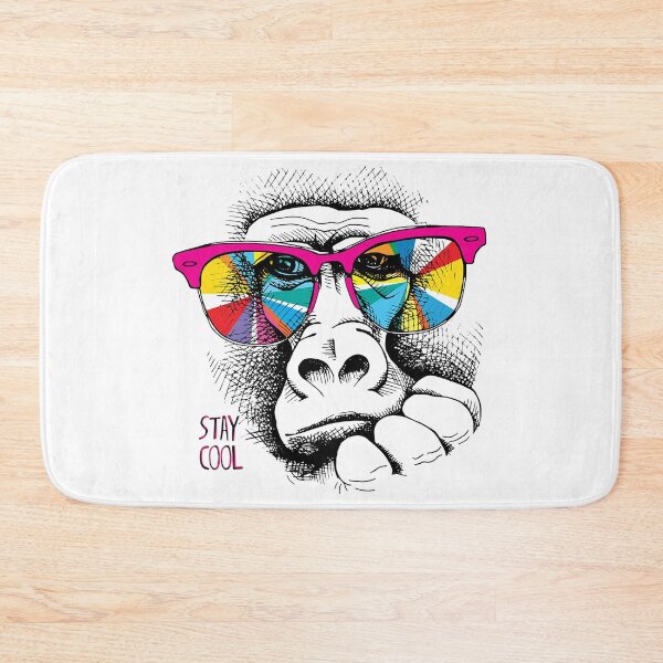 Item preview, Monkey in a Rainbow Color Glasses, Stay cool designed and sold by yassinehelal.