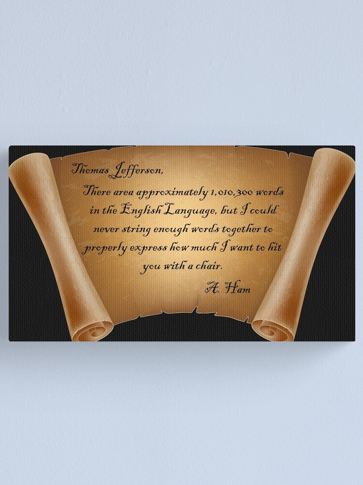 "Hit You With A Chair" Canvas Print for Sale by KristyBDesigns Redbubble