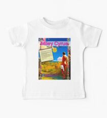 Miley Cyrus Full Page Ad for NakedSlave4Art.com Baby Tee