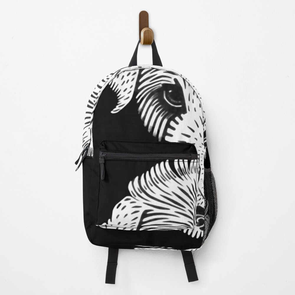 The Dog - vintage abstract design on a backpack