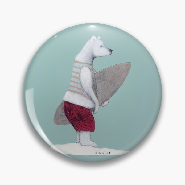 Item preview, surfer bear with vintage swimsuit designed and sold by cananera.