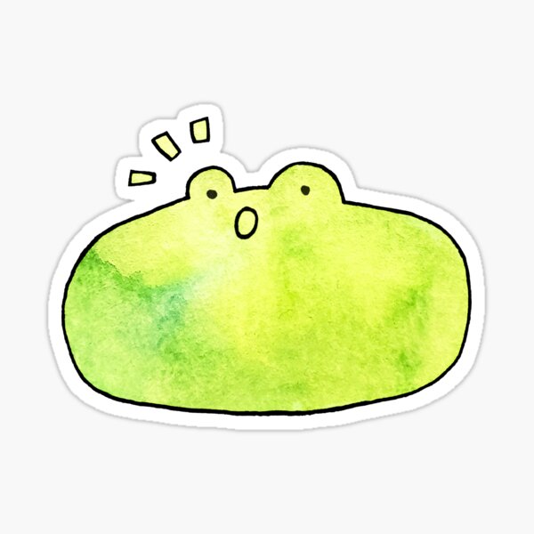 Green Frog Sticker
