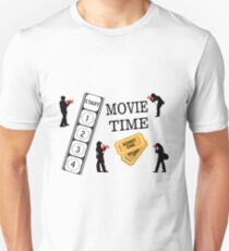 Come One Come All It's Movie Time Slim Fit T-Shirt
