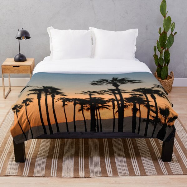 Item preview, Palm Trees in an Orange Glow sunset sky in Los Angeles California designed and sold by Star58.