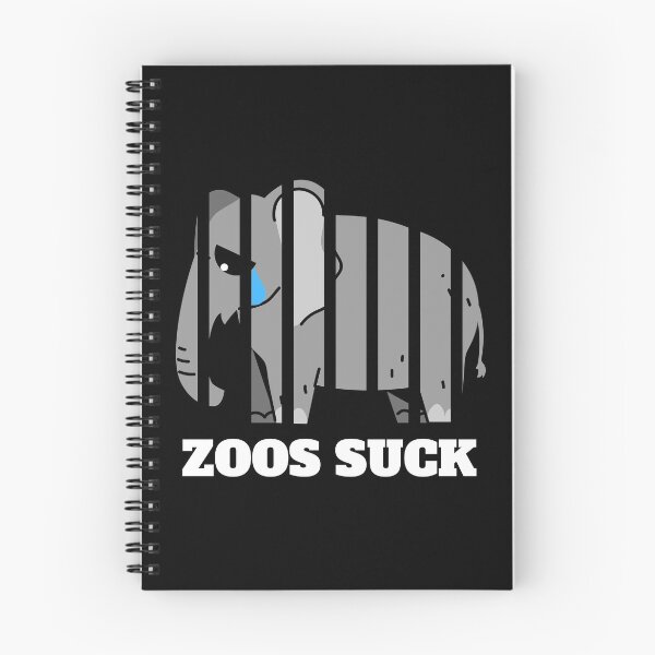Item preview, Zoos Suck | Sad Elephant | Animal Rights designed and sold by EarlessPierre.