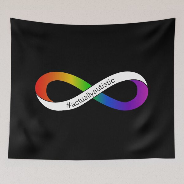 Item preview, #ActuallyAutistic Infinity Symbol designed and sold by QuinnRamsay.