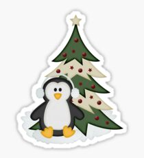 Pegatina Christmas Penguin