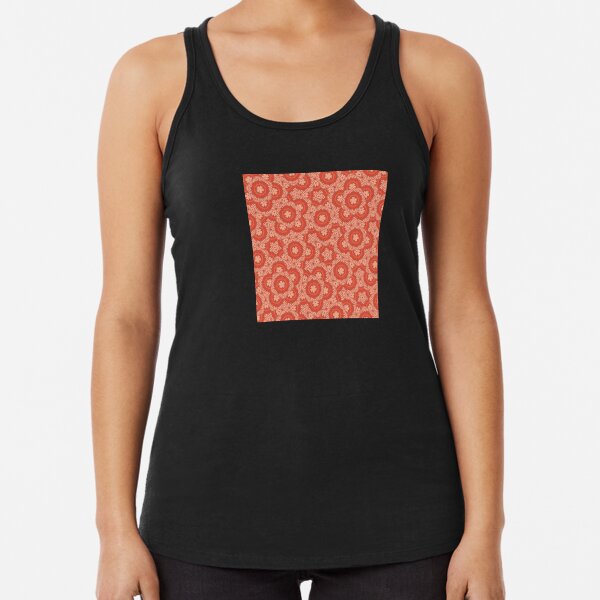 Metamorphosis in Orange Racerback Tank Top