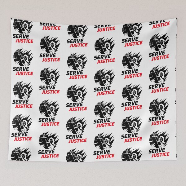 Item preview, Serve Justice, We will remember every social/racial injustice, We will protest, We are not alone and together we'll Rise designed and sold by SAVWIS.