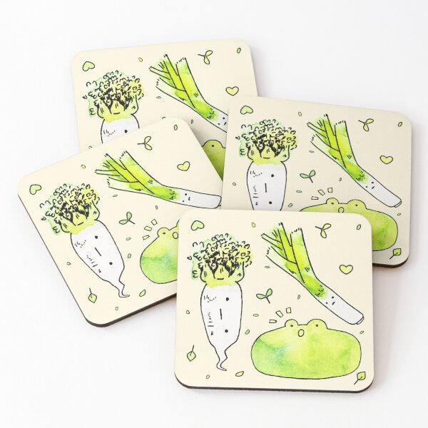 Item preview, Frog and Veggies  designed and sold by ikokoszka.