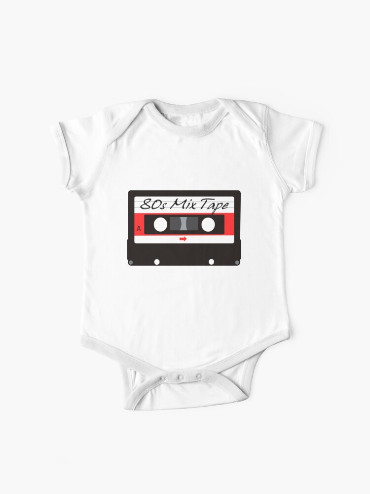 80s Music Mix Tape Cassette Baby One Piece By Firefoxxy Redbubble