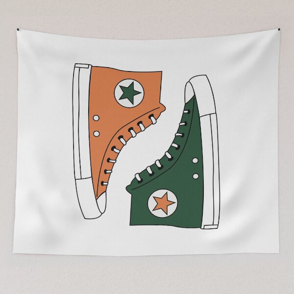 Item preview, Green &Orange Sneakers Sticker designed and sold by lennyandlee.