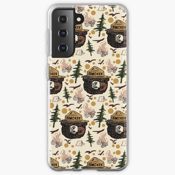 Retro Smokey bear pattern Samsung Galaxy Soft Case