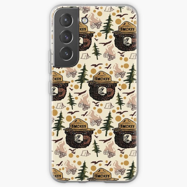 Retro Smokey bear pattern Samsung Galaxy Soft Case