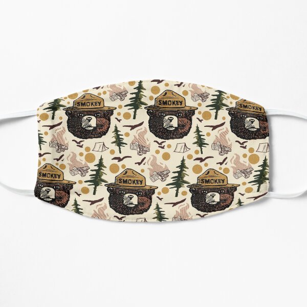 Retro Smokey bear pattern Flat Mask