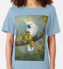 " Austraian Cockatoo " Slim Fit T-Shirt