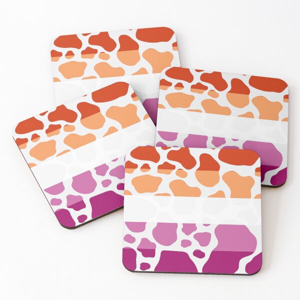 Item preview, Lesbian Pride Flag Cow Print designed and sold by artificialnctrn.