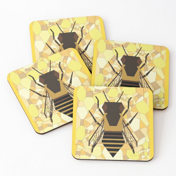Item preview, Geometric Honey Bee designed and sold by Caseymakesart.