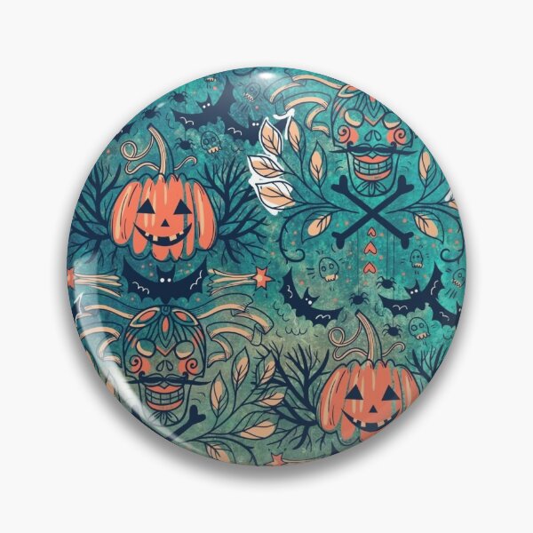 Item preview, Halloween Pattern Cold Green designed and sold by Talis Photography & Art.