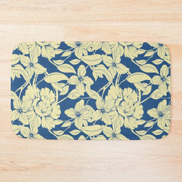 Item preview, Blue and yellow irises and peonies designed and sold by Jenemos1.