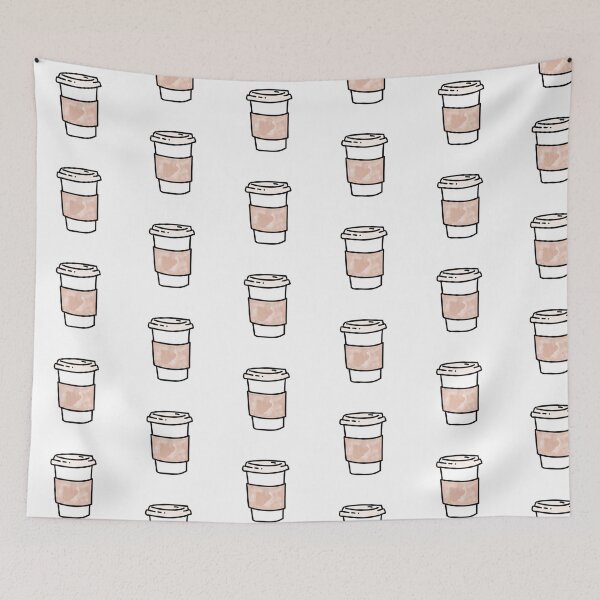 Item preview, Watercolor Coffee Cup Doodle designed and sold by Wags2015.