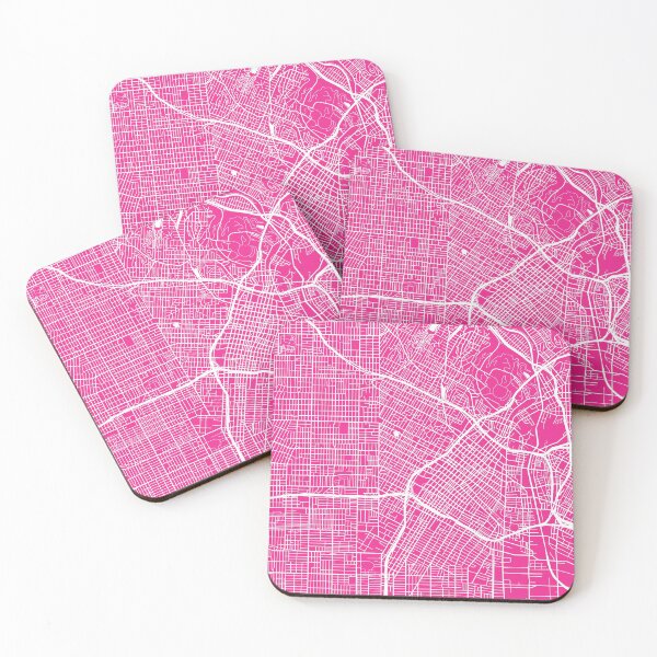 Item preview, Los Angeles Map (Pink) designed and sold by CartoCreative.
