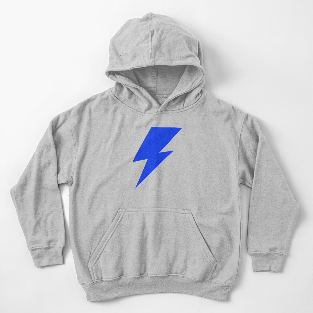 Blue Lightning bolt Kids Pullover Hoodie