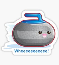 Cute Curling Stone Sticker