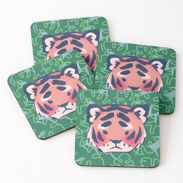 Item preview, Tropical Tiger Face  designed and sold by kat-yjk.