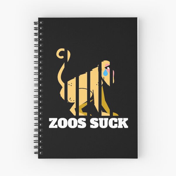 Item preview, Zoos Suck | Sad Macaque Monkey | Animal Rights designed and sold by EarlessPierre.