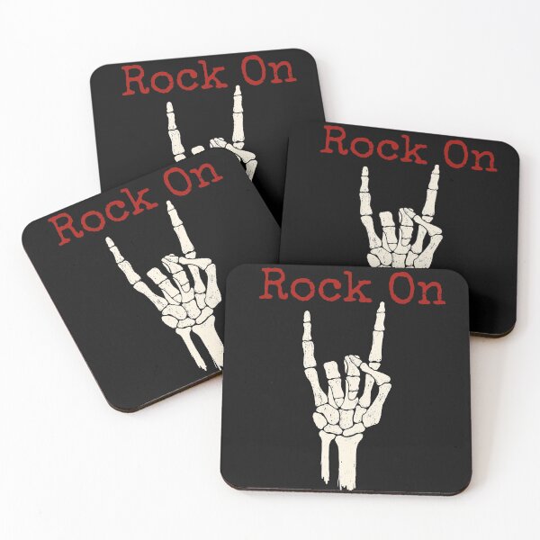 Item preview, Rock On Skeleton Hand Horns designed and sold by SnarkyShirts.