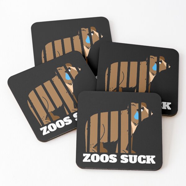 Item preview, Zoos Suck | Sad Bear | Animal Rights designed and sold by EarlessPierre.