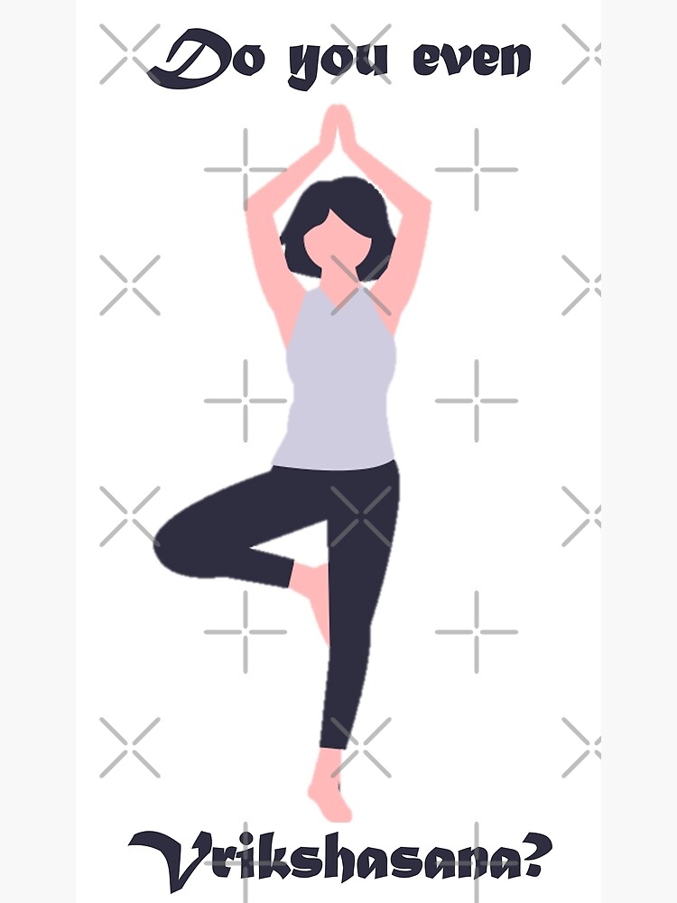 Yoga pose Vrikshasana stock vector. Illustration of ashtanga - 294898233