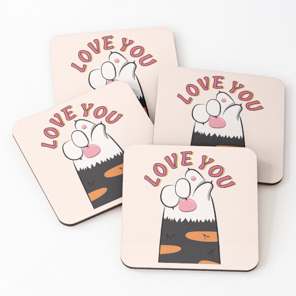 Item preview, Cute Cat Finger Love Sign - Love You designed and sold by LotusBlue77.