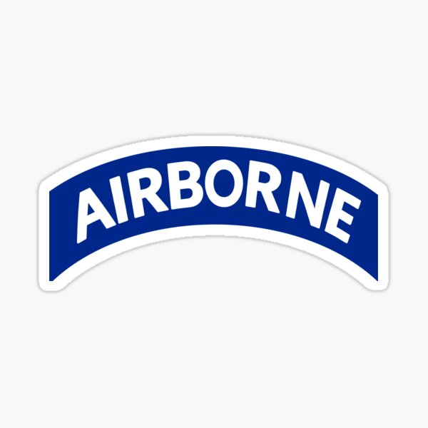 Item preview, US Army Airborne Tab Blue designed and sold by AutoCtyArtworks.