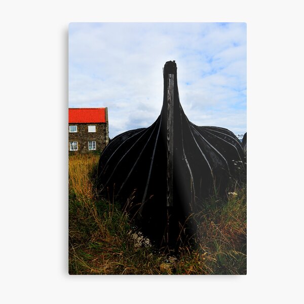 Lindisfarne Boat Metal Print