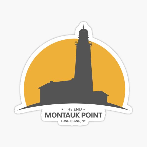 Montauk Shadow in the Sun Sticker