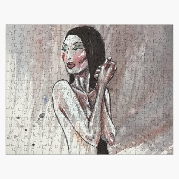 NUDE GIRL HOLDING HANDS Jigsaw Puzzle