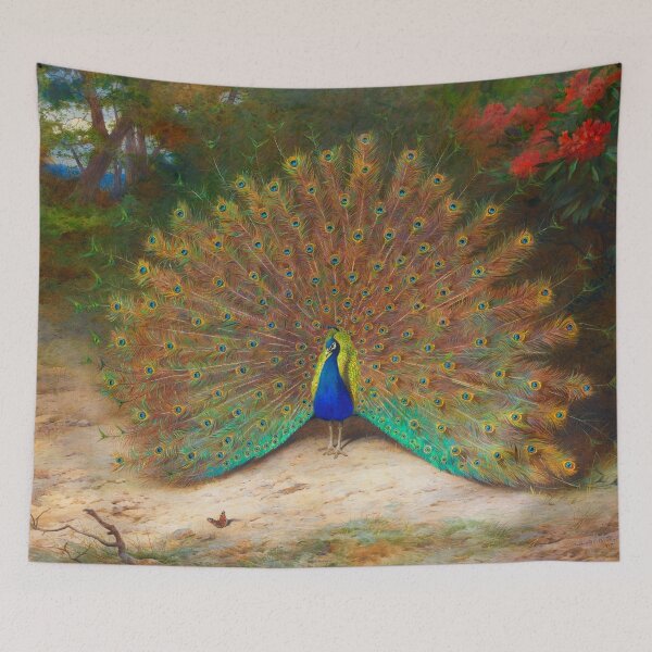 Item preview, Peacock and Peacock Butterfly designed and sold by PeacefulAdrift.