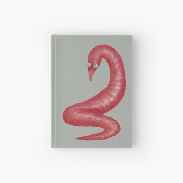 Cursed worm on a string - MEAT WORM Hardcover Journal for Sale by  Gabe-babe