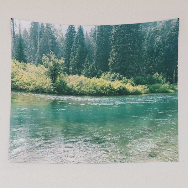 Item preview, Lush Evergreen Forest and Stream designed and sold by freshlawndry.