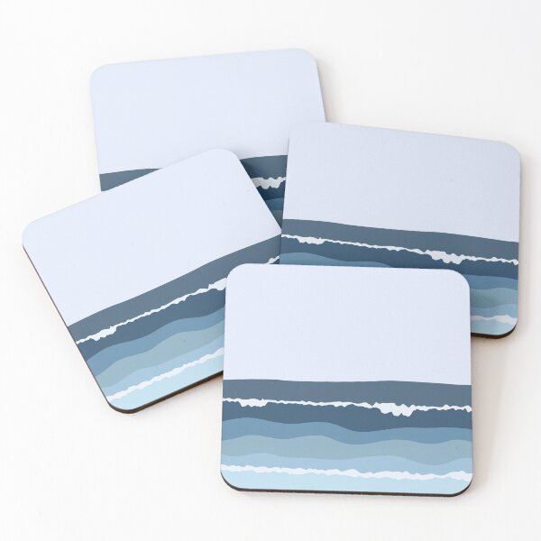 Item preview, Ocean Wave Minimalist Illustration designed and sold by ArtWilloughby.
