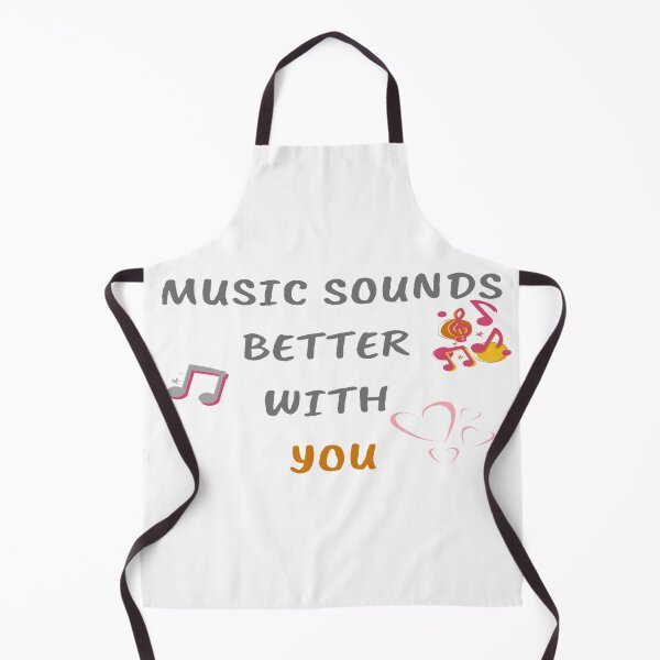 Item preview, Music Sounds Better With You White designed and sold by TheAfer.