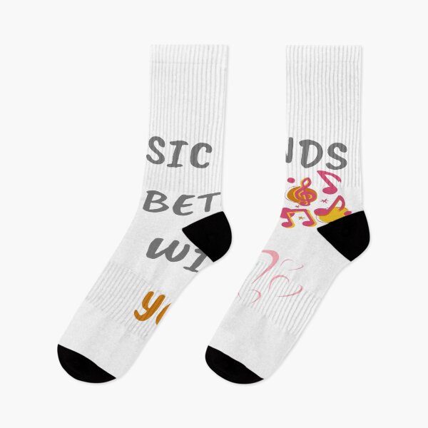 Item preview, Music Sounds Better With You White designed and sold by TheAfer.