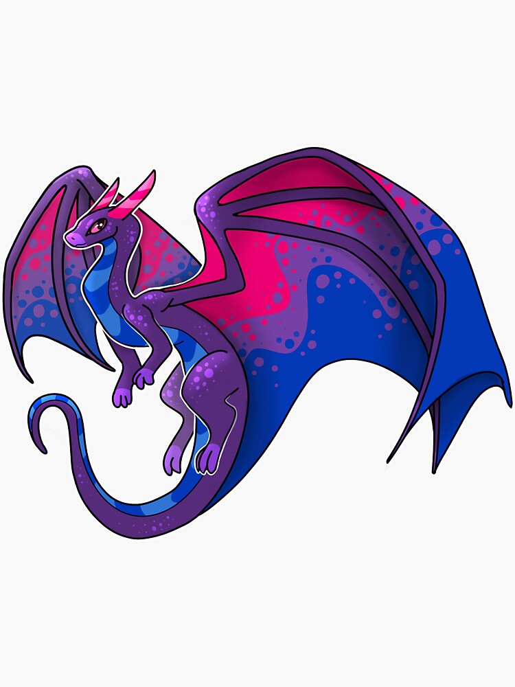 Aperçu 3 sur 3. Sticker avec l'œuvre Ami Bi Dragon créée et vendue par aevios.