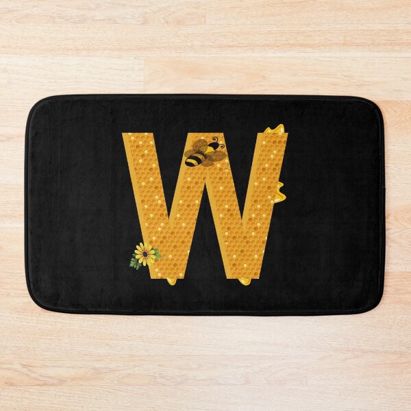 Item preview, Alphabet W Honeycomb Bee designed and sold by Fas Designs.